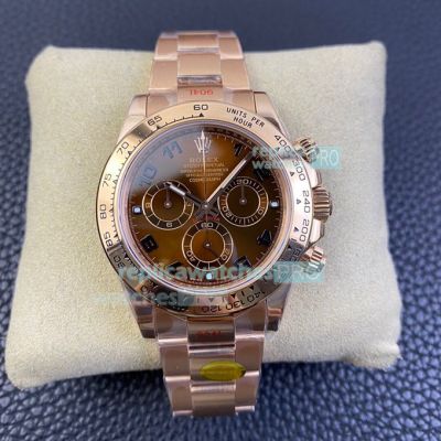 Noob Factory Swiss 4130 Rolex Daytona Chocolate Replica Watch 40mm